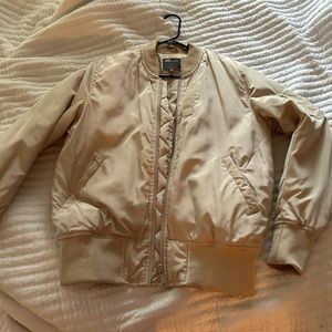 Tan bomber jacket